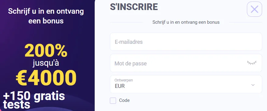 Registreren bij Pokobet Casino en account aanmaken